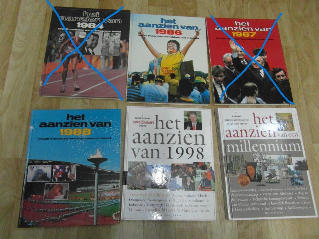 Het Aanzien vd jaren millennium; 1998; 1988; 1986; OOK APART, Boeken, Ophalen of Verzenden, 20e eeuw of later, Gelezen, Overige gebieden