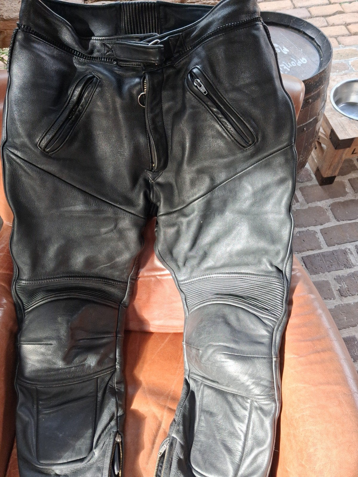 Raberg Leren Motorbroek Maat 50 (W34) met Bescherming, Motoren, Heren, Ophalen of Verzenden, Tweedehands, Broek | leer