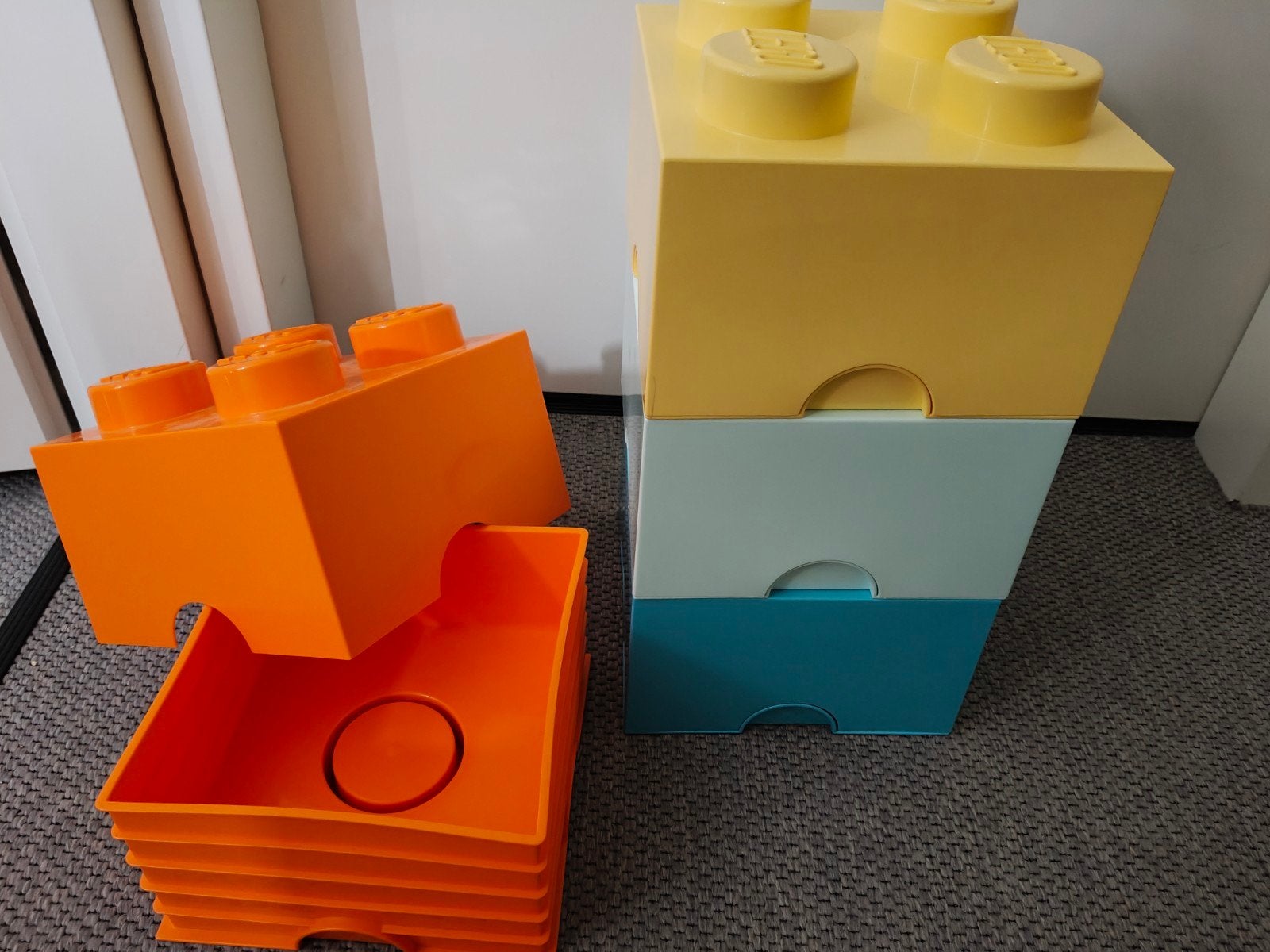 4x LEGO Opbergbakken, Ophalen, Zo goed als nieuw, Accessoire, Lego