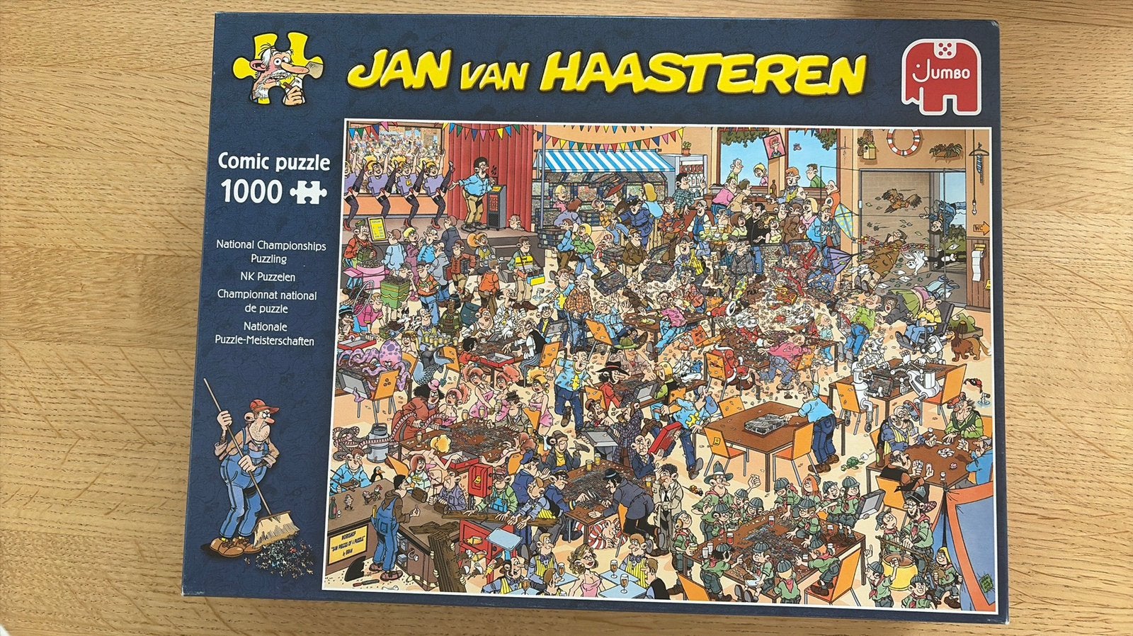 Jan van Haasteren - NK puzzelen (1,000st), Ophalen of Verzenden, 500 t/m 1500 stukjes, Zo goed als nieuw