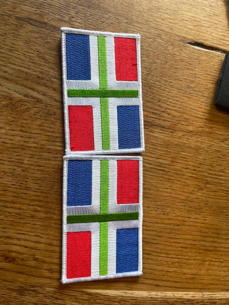 Groningse vlag patches - Set van 2, Ophalen of Verzenden, Overige typen