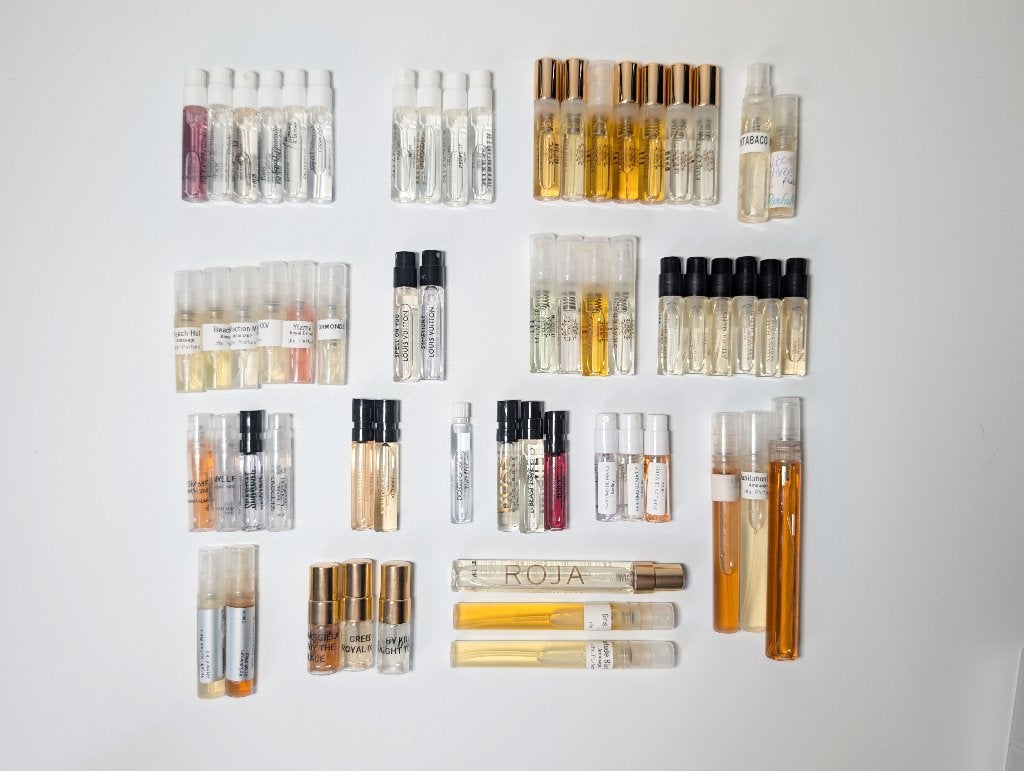 Parfum sample collectie designer – Amouage, MFK, Xerjoff, LV, Verzenden, Gebruikt