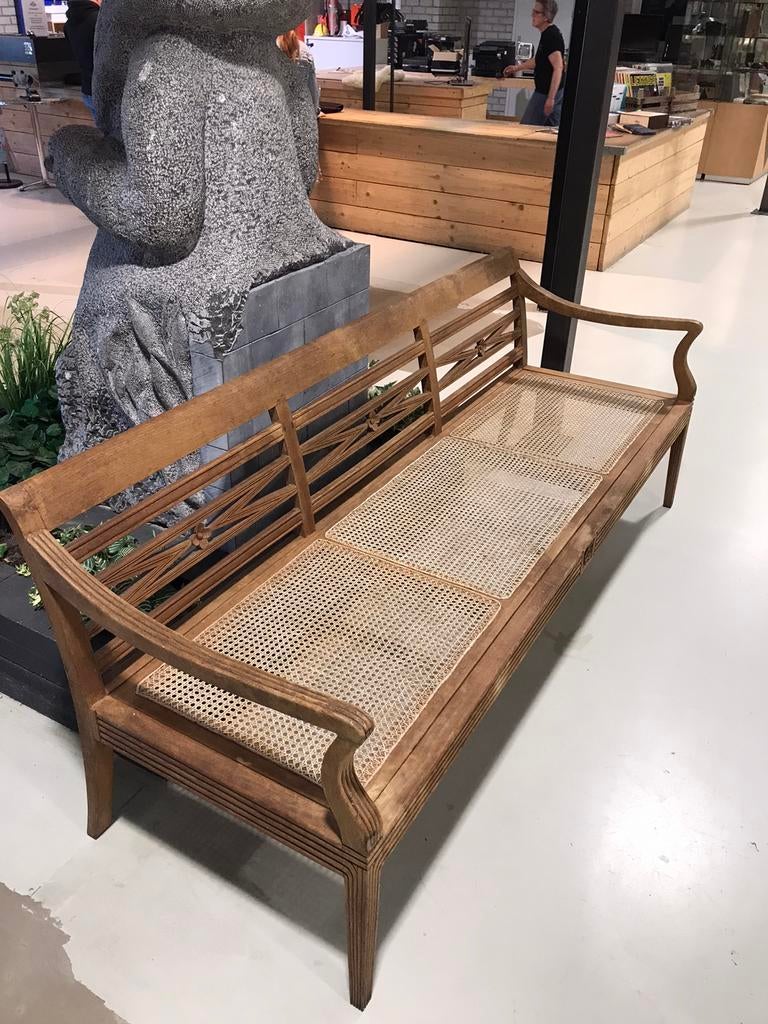 Javaanse teakhouten bank, Ophalen, Zo goed als nieuw, X, Hout