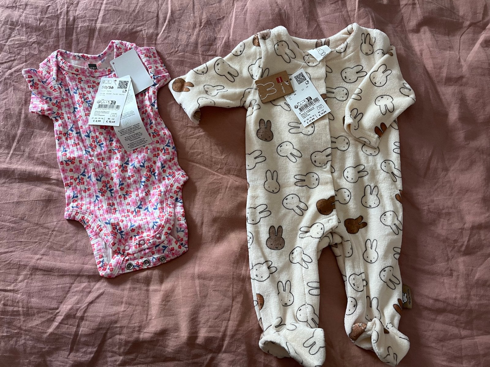 Nieuwe babykleding maat 50-56 (romper en boxpakje), Ophalen, Nieuw, Meisje