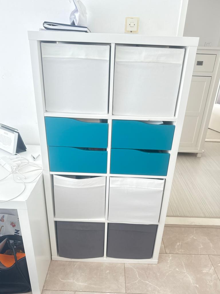 IKEA KALLAX Opbergkast met lades en bakken, Ophalen of Verzenden, Zo goed als nieuw