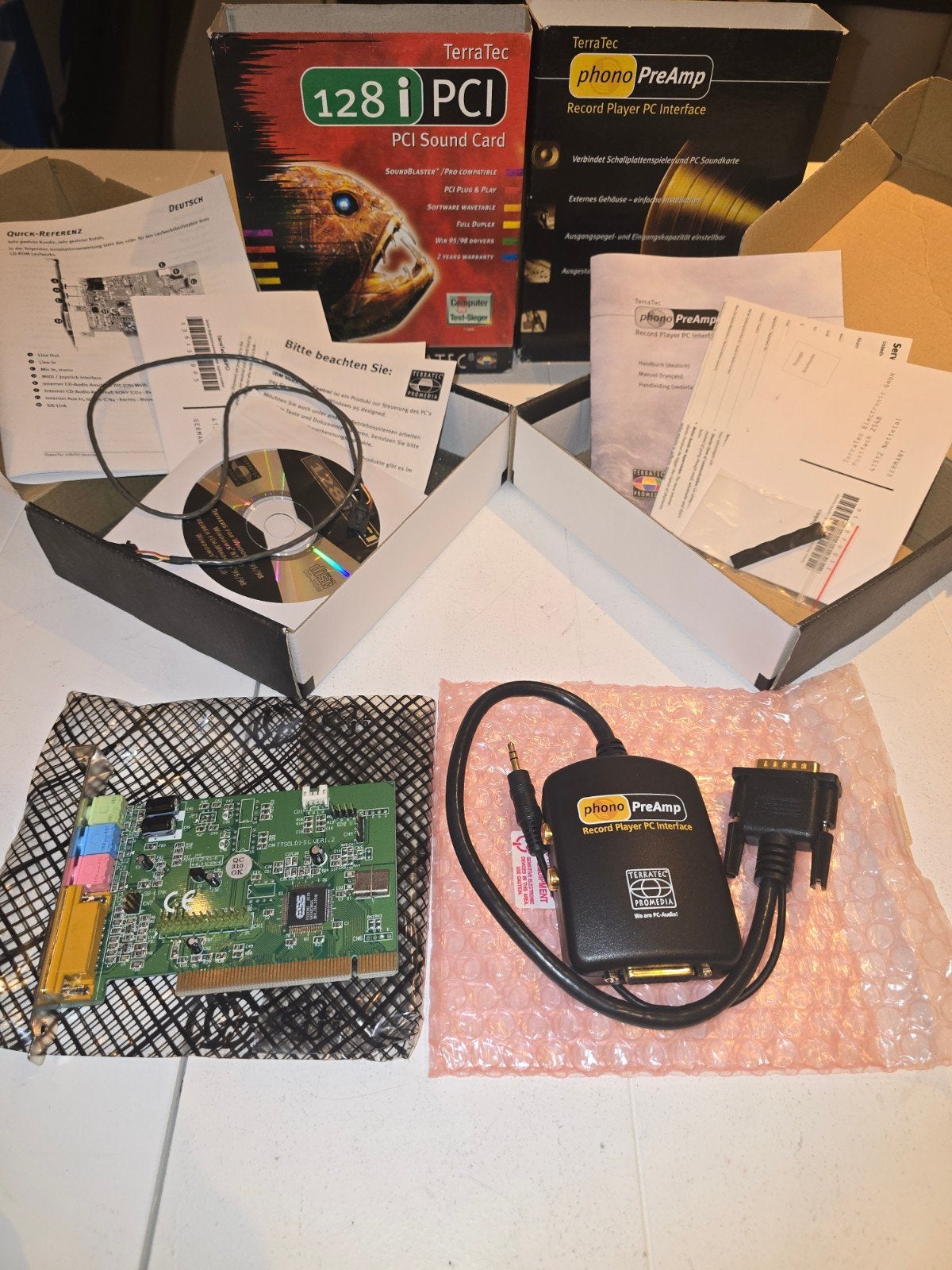Terratec Geluidskaart & Phono PreAmp Set, Ophalen of Verzenden