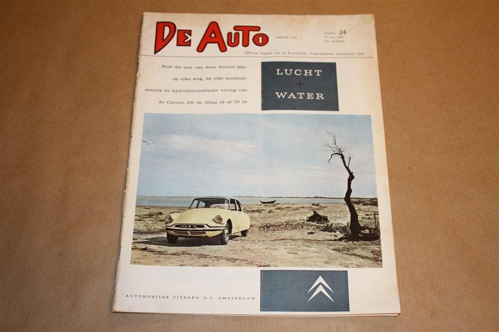 Oud magazine - De Auto - 1959 - O.a. over DAF, Ophalen of Verzenden, 1940 tot 1960, Knipsel(s)