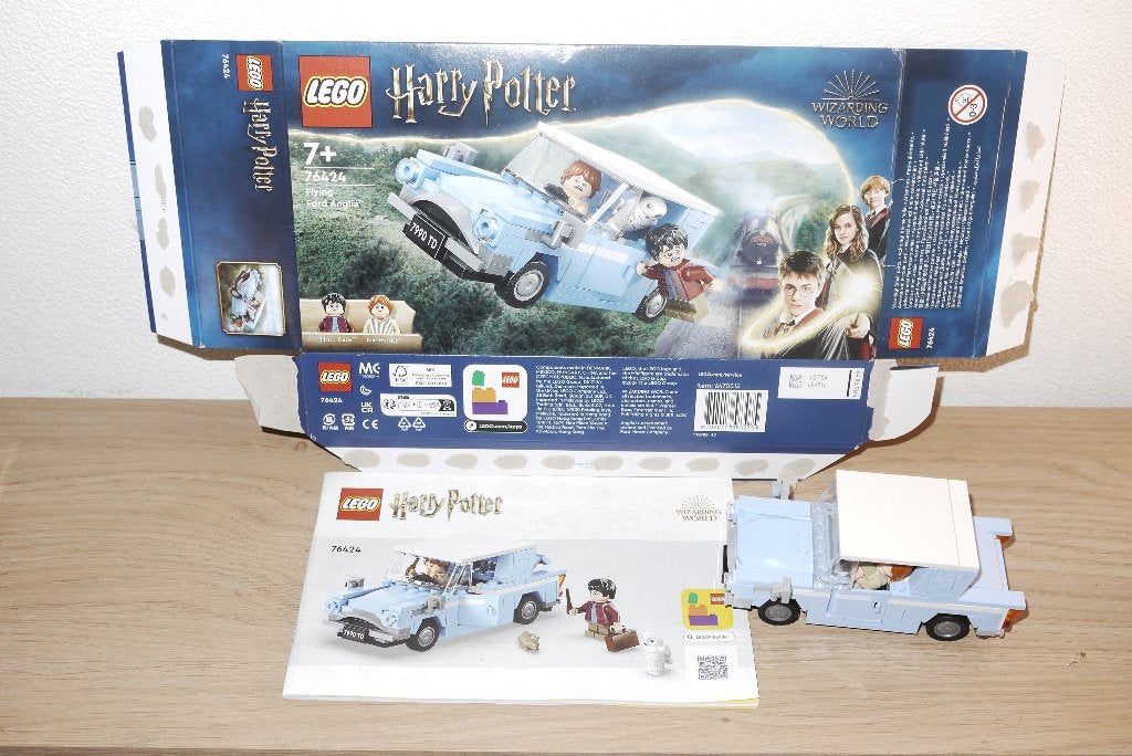 lego  harry potter 76424 auto klein blauw 2 poppetjes + wit, Ophalen, Nieuw, Lego, Harry Potter