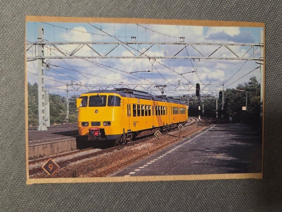 NS Sprinter Trein Kaart - Schiedam Rotterdam West, Ophalen of Verzenden, Trein, Kaart of Prent