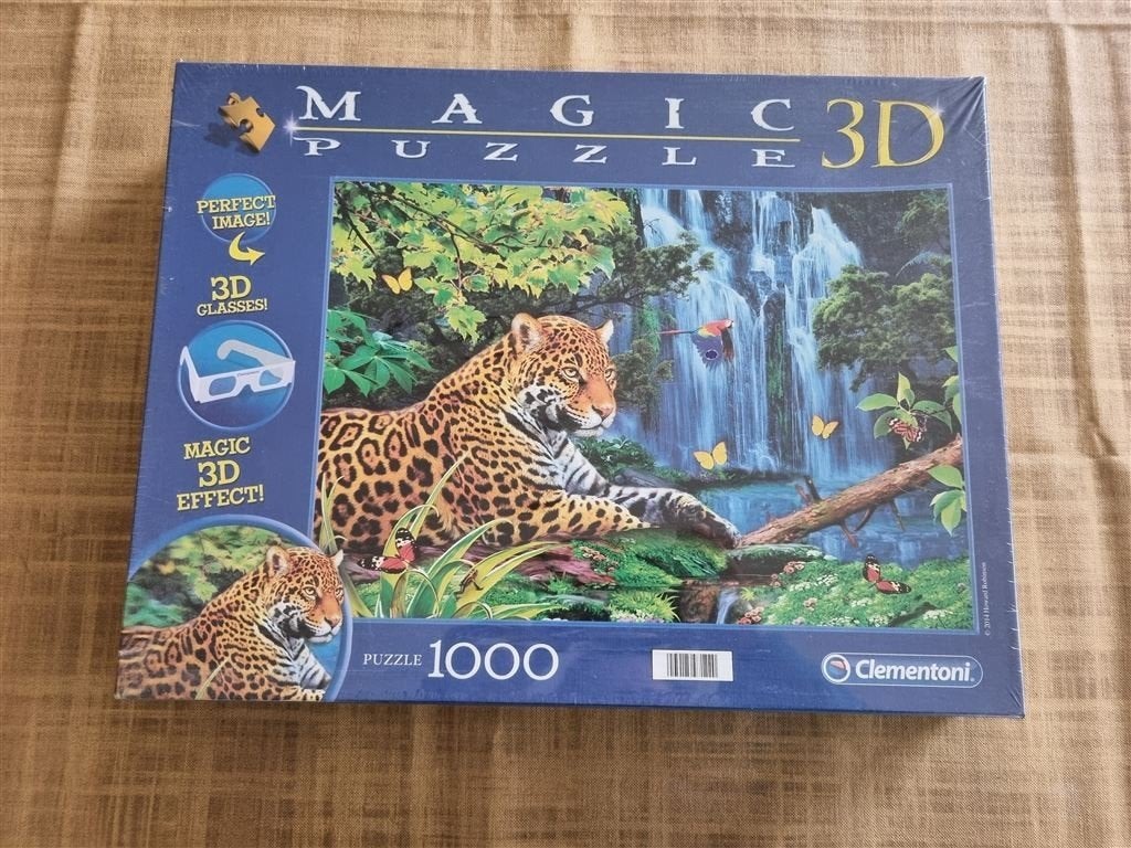 Clementoni Jaguar 3D puzzle, Ophalen of Verzenden, 500 t/m 1500 stukjes, Nieuw, Legpuzzel
