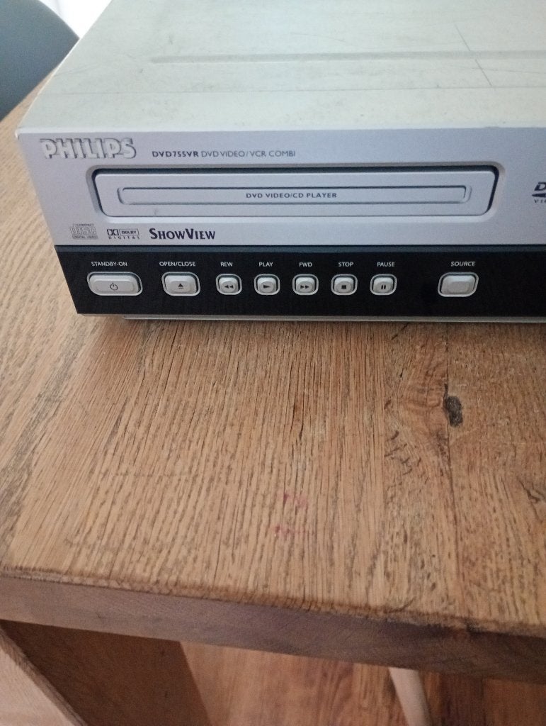Phillips duo Dvd en Vhs player, Ophalen of Verzenden, Gebruikt, VHS-speler of -recorder