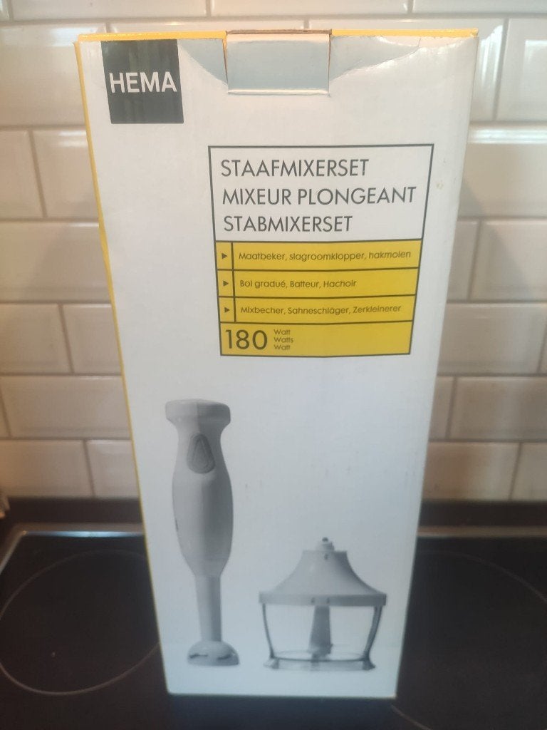 staafmixer set, 1 tot 2 liter, Ophalen, Zo goed als nieuw, 2 snelheden