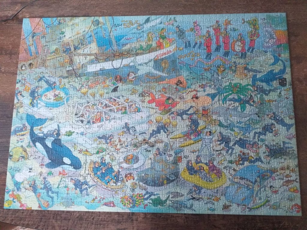 Jan van Haasteren puzzel, Ophalen, 500 t/m 1500 stukjes, Zo goed als nieuw, Legpuzzel