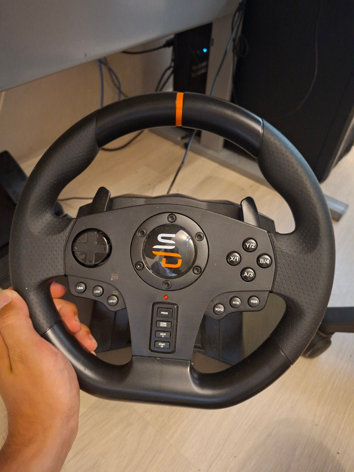 racestuur en pedalen usb, Ophalen, Gebruikt, PC, Racestuur
