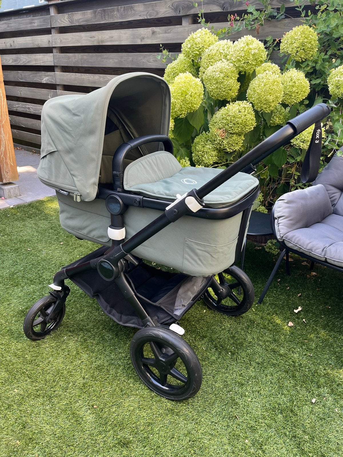 Bugaboo Fox 3 kinderwagen groen, Ophalen, Gebruikt, Bugaboo, Combiwagen