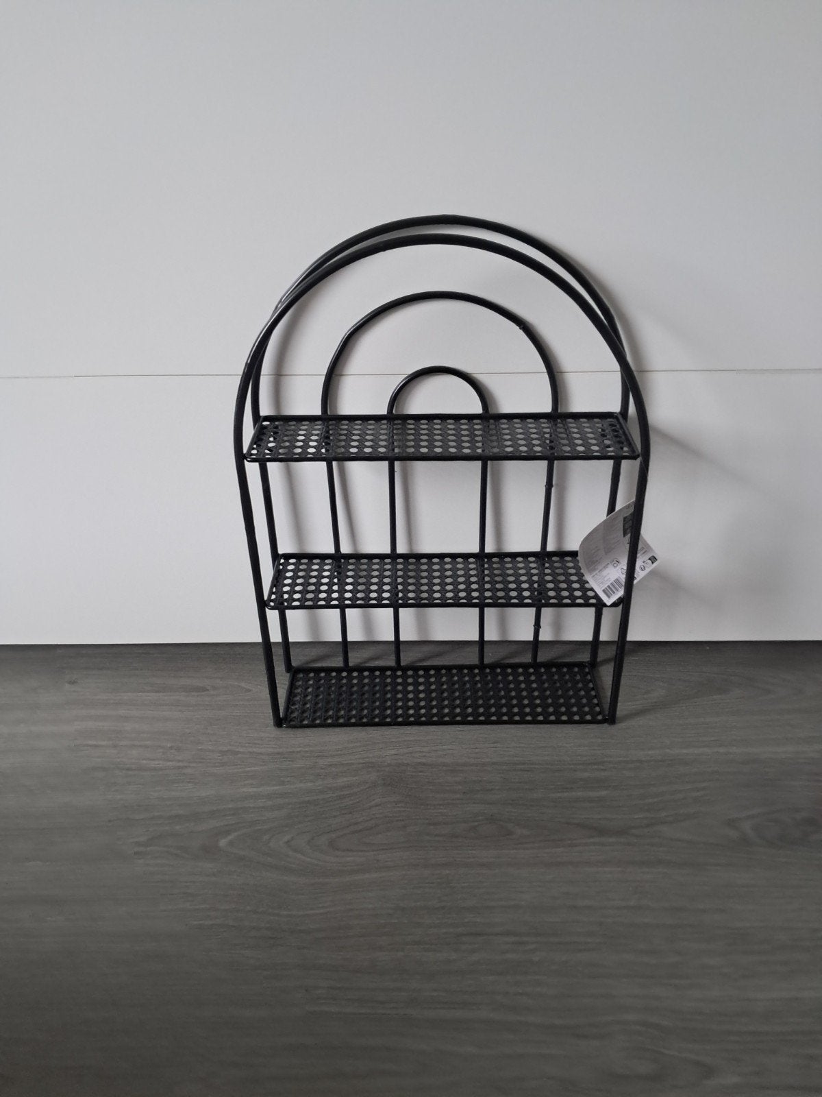 Zwart metalen wandrekje - Nieuw, Ophalen, Metaal, Industrieel, Zwart