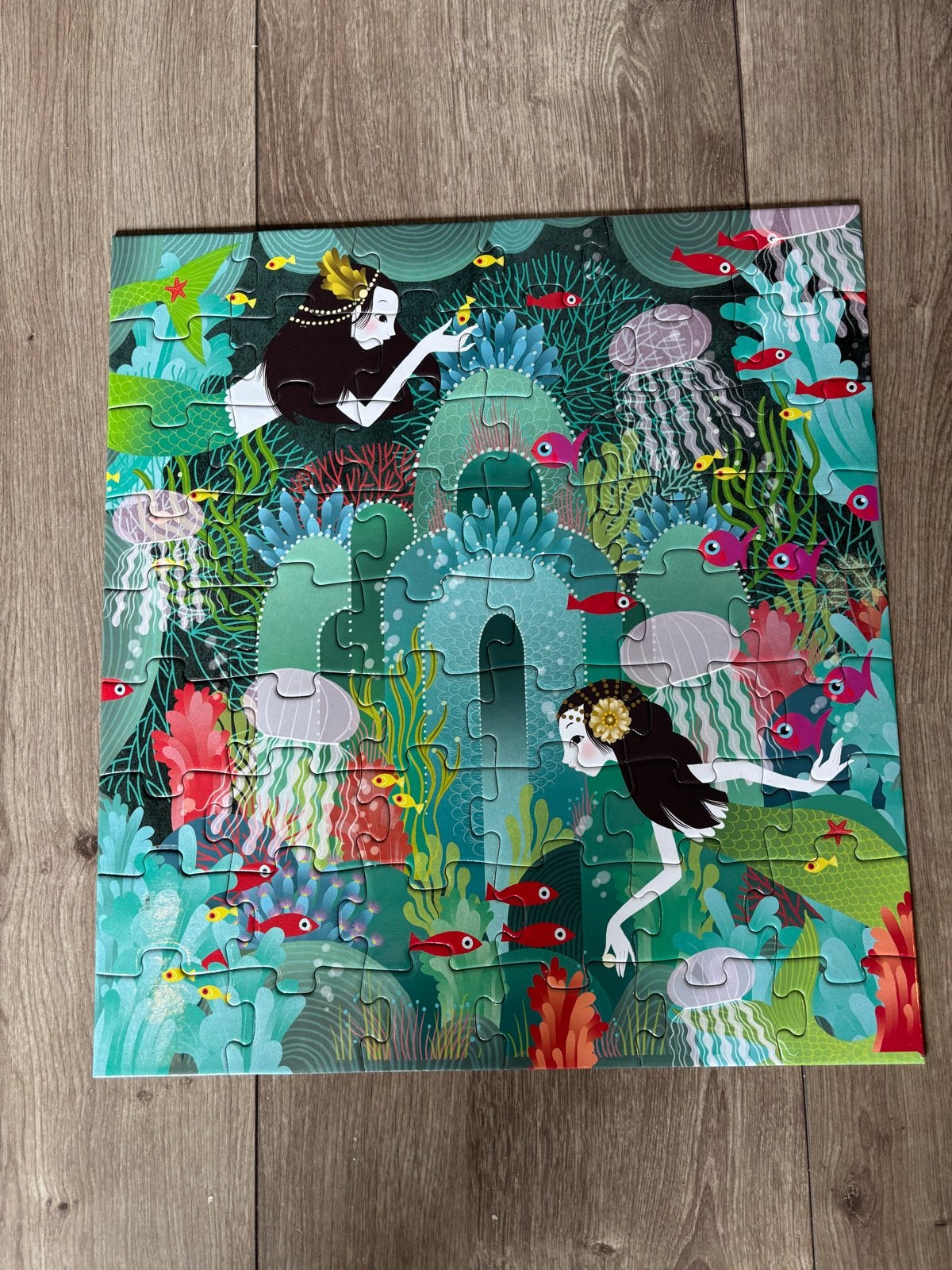Djeco Puzzel Paradijs Aquatique 54 stukjes, Ophalen of Verzenden, Meer dan 50 stukjes, Zo goed als nieuw, 6 jaar of ouder