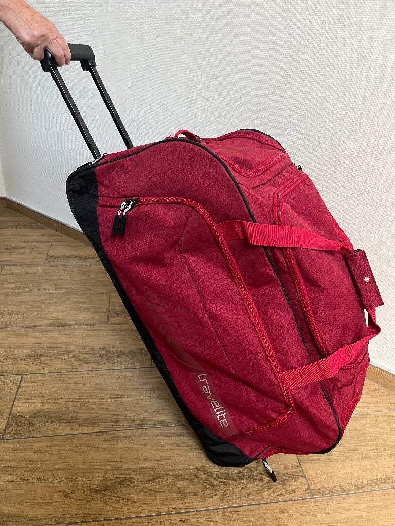 Travelite Trolley Travel Bag reistas rood, Ophalen, Nieuw, 80 cm of meer, Rood