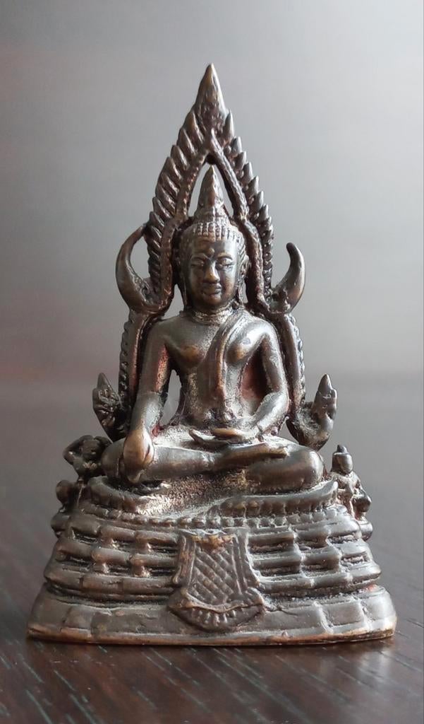 Antieke boeddha - Thailand - Brons - 19e eeuw, Ophalen of Verzenden, Brons