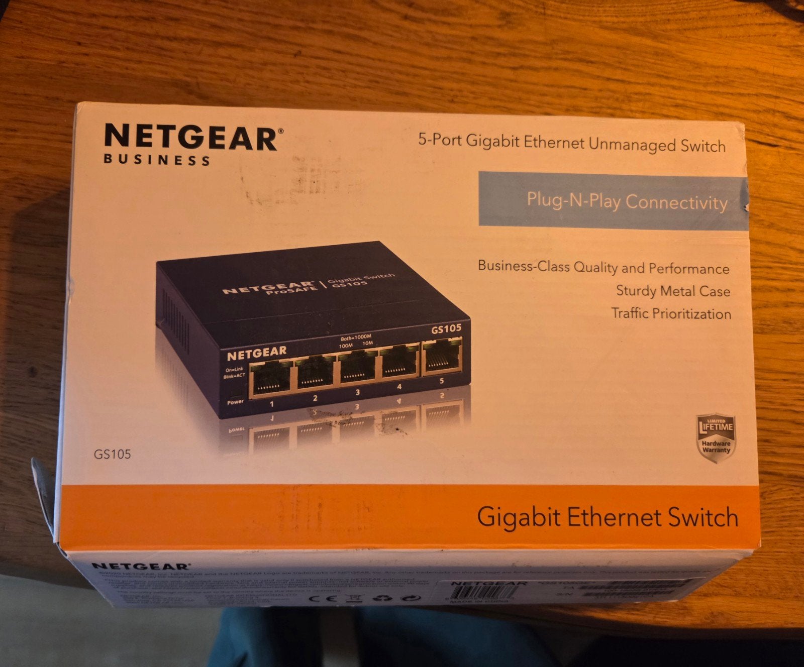 NETGEAR ProSAFE GS105 Gigabit Switch - 5 poorten, Ophalen