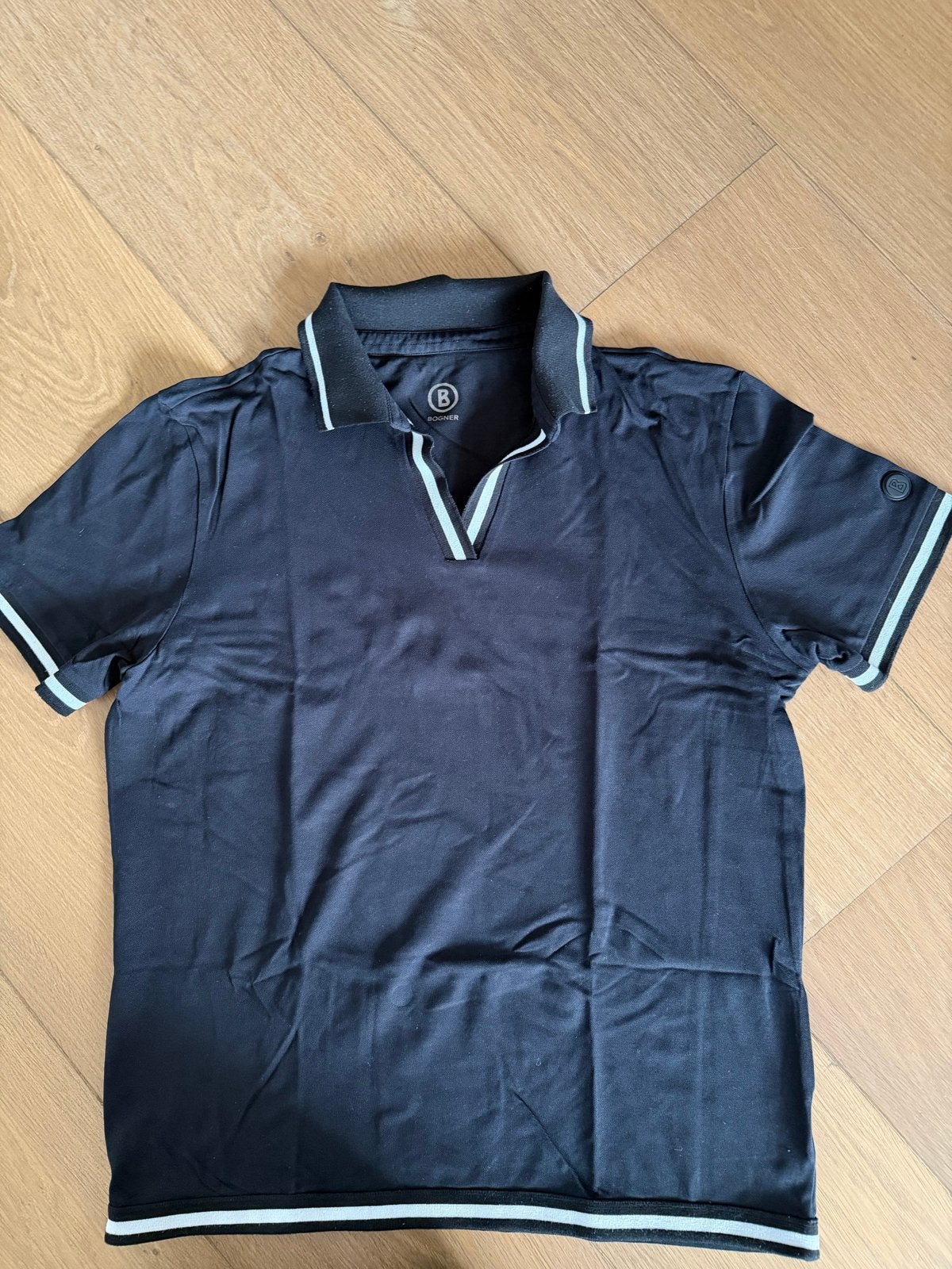 Schitterend Bogner Polo Shirt Zwart - Maat XL, Ophalen of Verzenden, Zo goed als nieuw, Maat 56/58 (XL), Zwart
