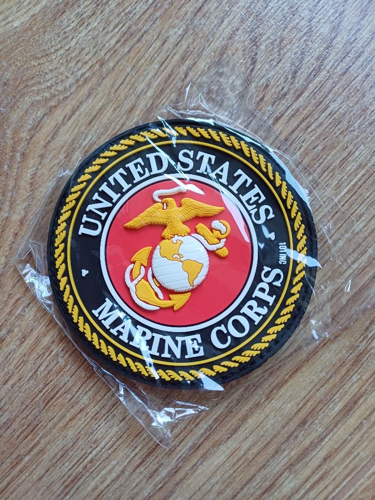 PATCH 3D PVC United States Marine Corps ( 3 kleuren), Ophalen of Verzenden, Marine, Amerika, Embleem of Badge