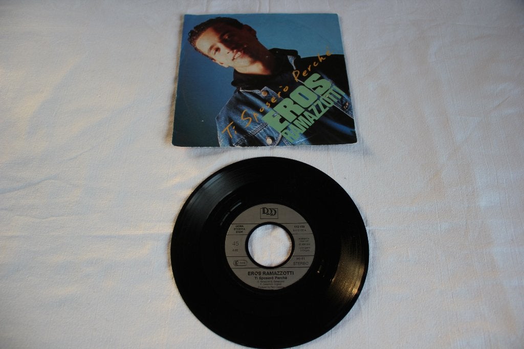 eros Ramazzotti - ti sposero perché, Cd's en Dvd's, Vinyl Singles, Ophalen of Verzenden, Zo goed als nieuw