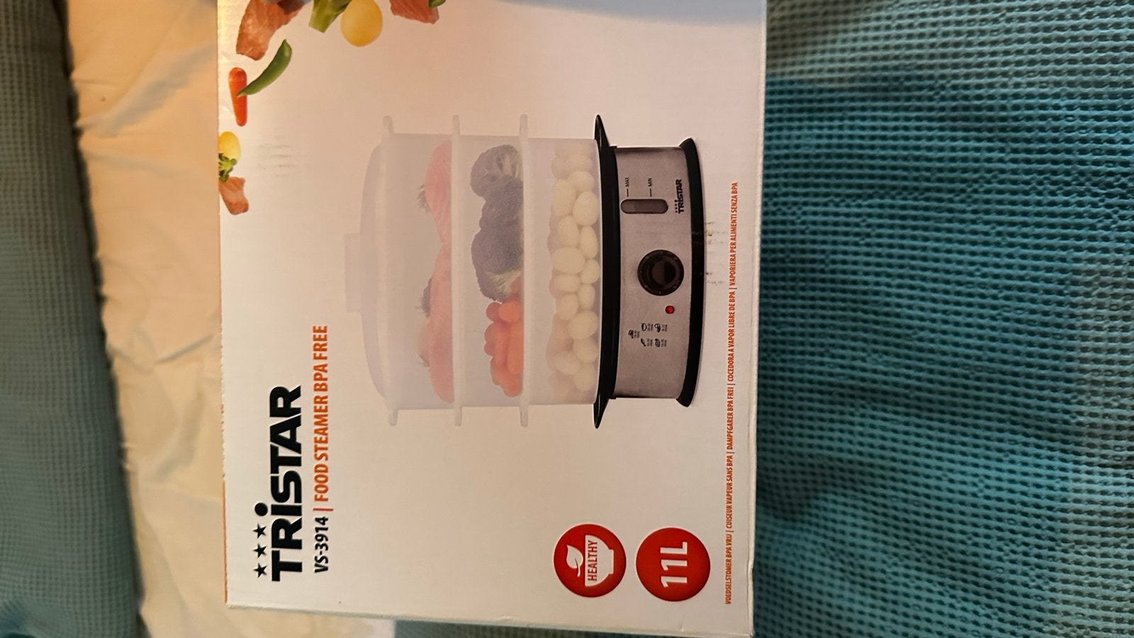 Tristar VS-3914 Food Steamer - Nieuw in doos, Witgoed en Apparatuur, Ophalen of Verzenden, Nieuw, Stoomreiniger
