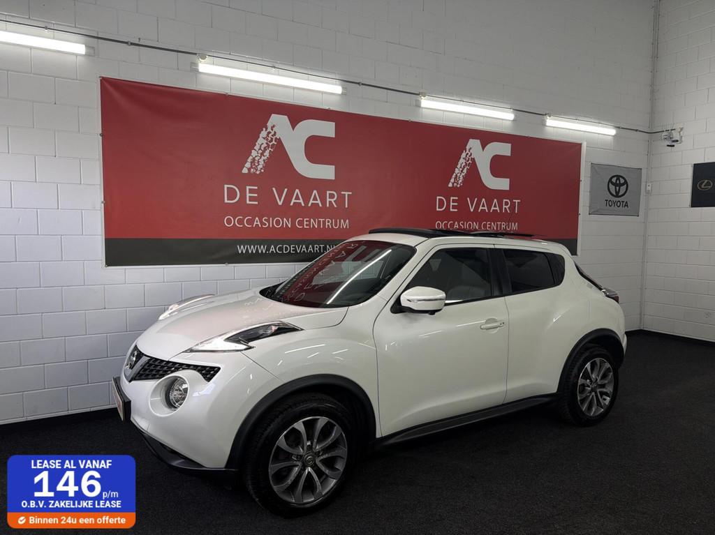 Nissan Juke 1.2 DIG-T S/S Tekna - LEER/NAV/CRUISE/360CAM/NAP, Auto's, Nissan, Voorwielaandrijving, 639 kg, Euro 6, 116 pk