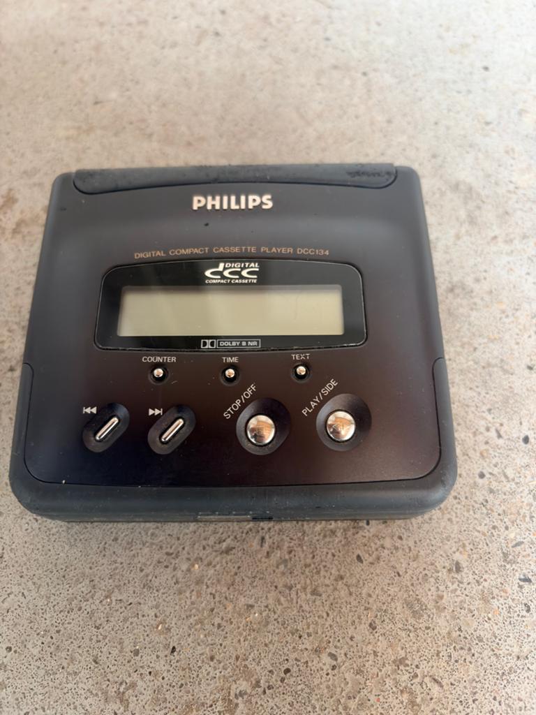 Philips DCC134 Digital Compact Cassette Player (Zonder casse, Ophalen, Walkman