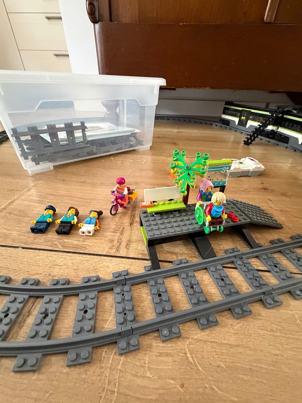Lego City Trein Set 60337 met extra rails en minifiguren, Ophalen, Lego, Compleet, Complete set