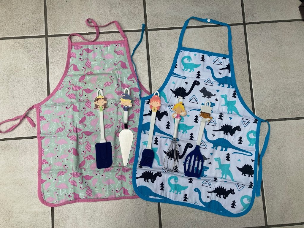 zgan Blue Band kinder schortjes + bakhulpjes / bak hulpjes, Overige typen, Ophalen of Verzenden, Zo goed als nieuw, Overige merken