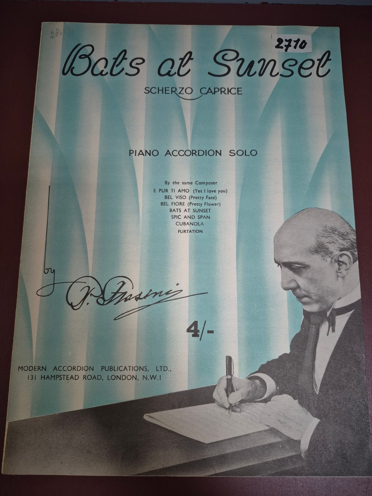Pietro Frosini - Bats at Sunset - Accordeon Solo, Ophalen of Verzenden