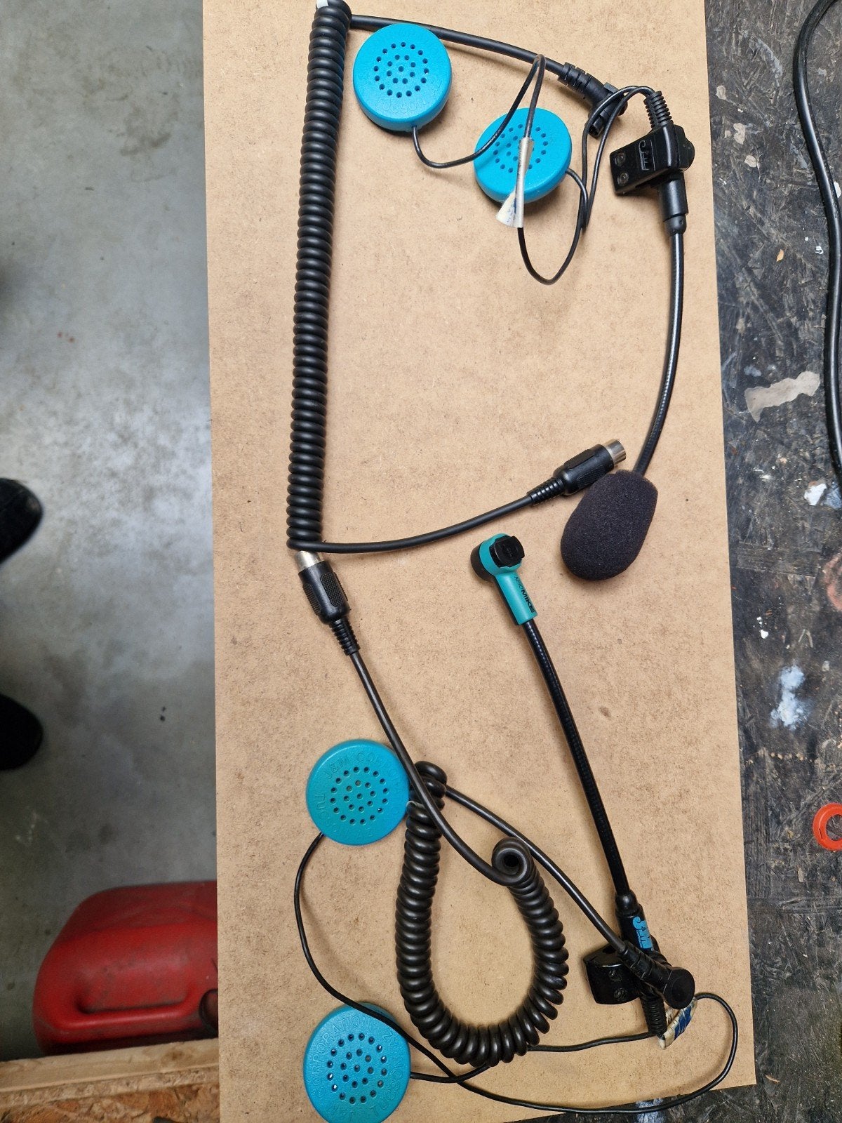 Zeldzame Dubbele Headset Goldwing - Compleet met alle kabels, Ophalen of Verzenden, Gebruikt