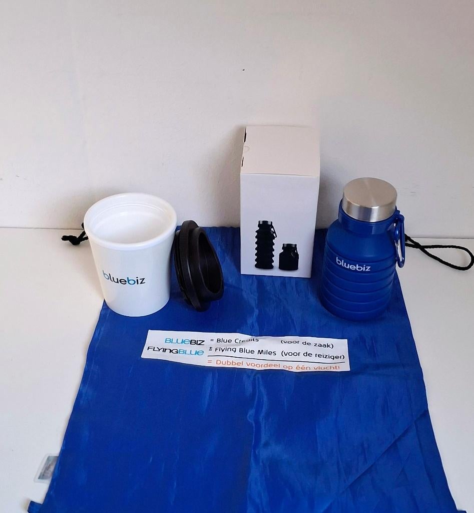 5 KLM BLUEBIZ ITEMS OA 2 SHIRTS BEKER €18,99 setvan5ps€3,80, Verzamelen, Ophalen of Verzenden, Nieuw, Overige typen