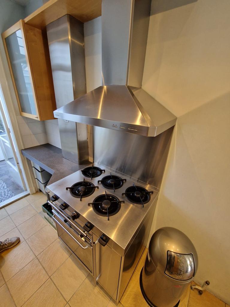 ATAG Fornuis met Oven en Imperial Afzuigkap - RVS, Ophalen, Gebruikt, Hete lucht, 60 cm of meer