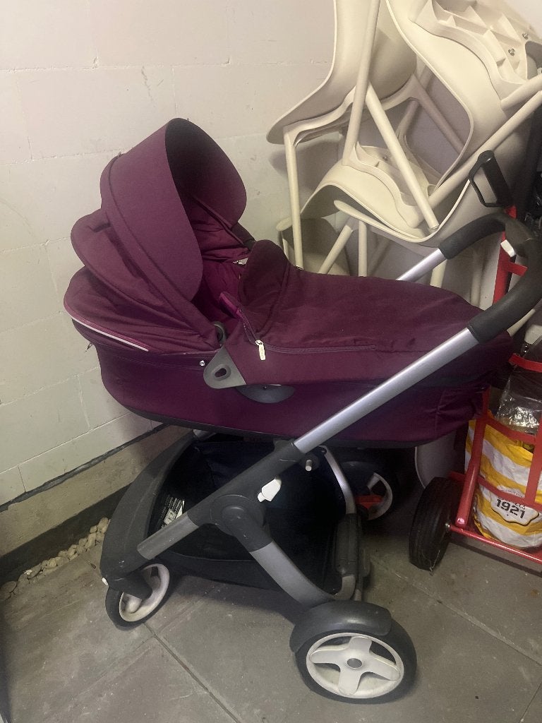 Stokke kinderwagen, Zo goed als nieuw, Verstelbare duwstang, Ophalen, Kinderwagen
