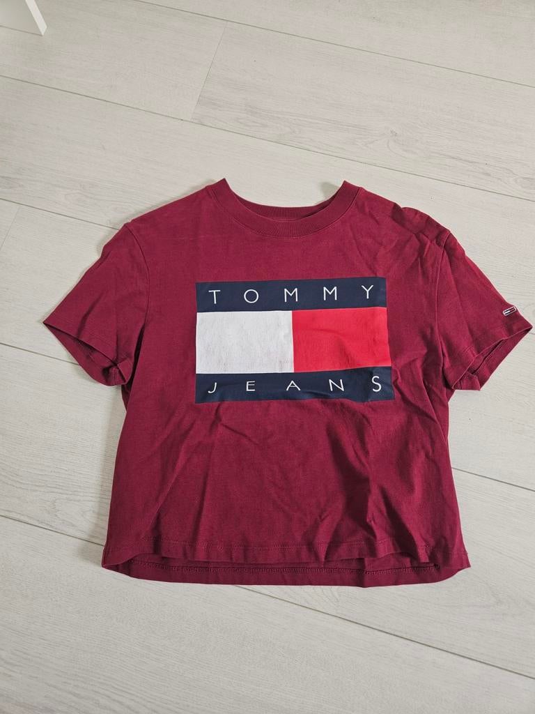 Tommy Jeans T-shirt maat XS, Ophalen of Verzenden, Zo goed als nieuw, Korte mouw, Maat 34 (XS) of kleiner