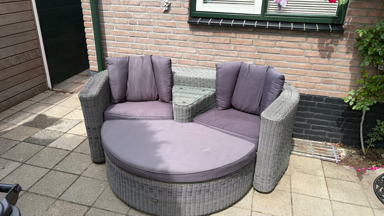 Bellagio Love Seat Loungeset - Prima Staat, Gebruikt, Loungeset, Wicker, Bank