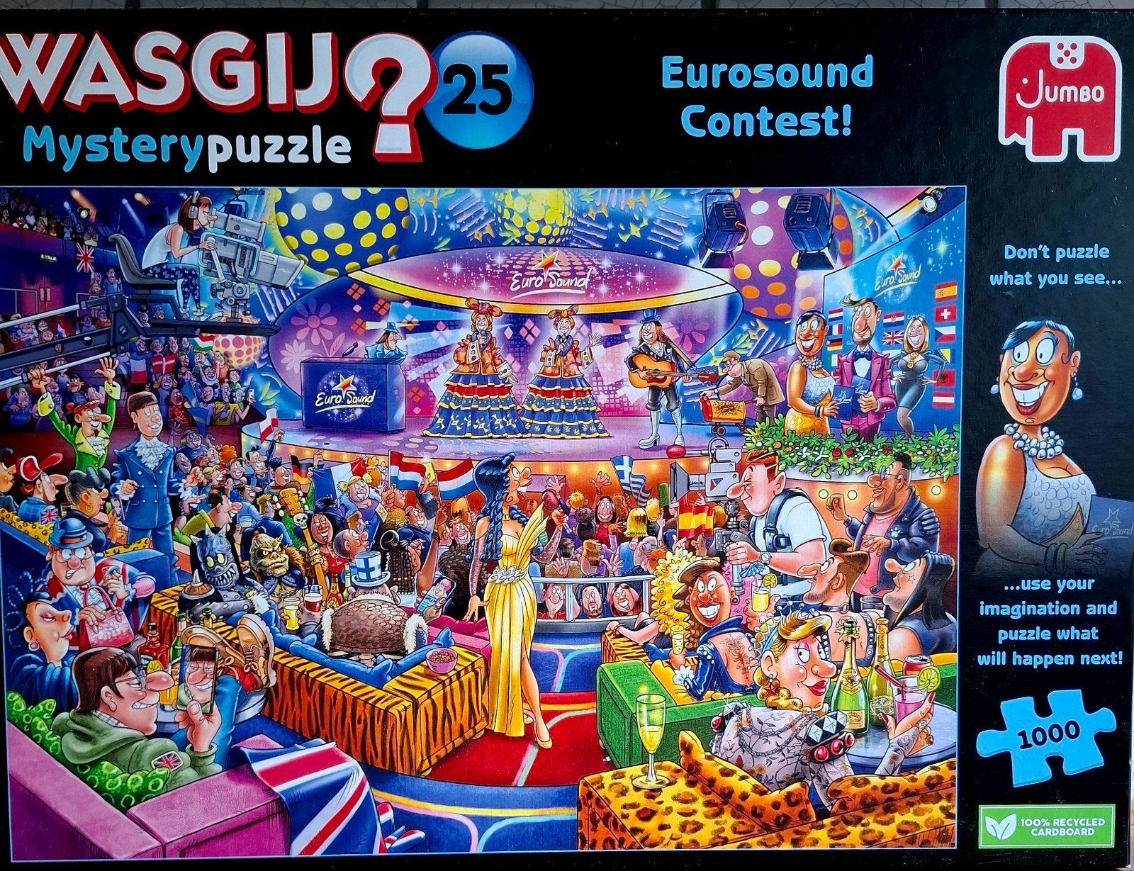 WASGIJ Mystery Puzzel 25 Eurosound Contest 1000 stukjes, Ophalen