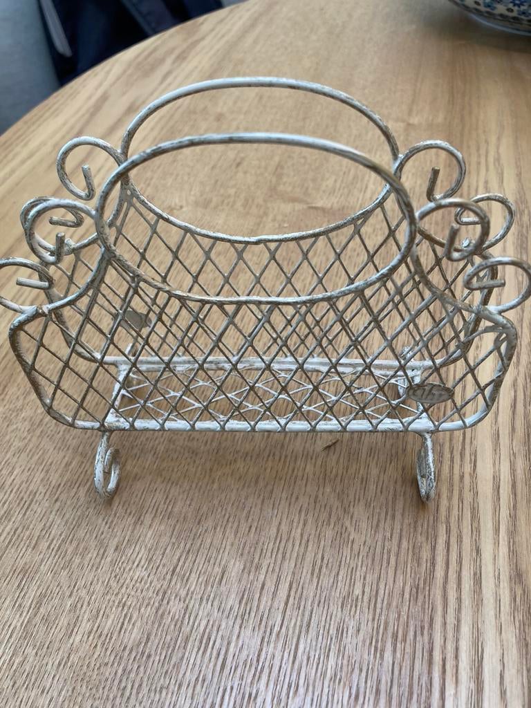 Brocante servethouder Ihr metaal, Antiek en Kunst, Curiosa en Brocante, Ophalen of Verzenden