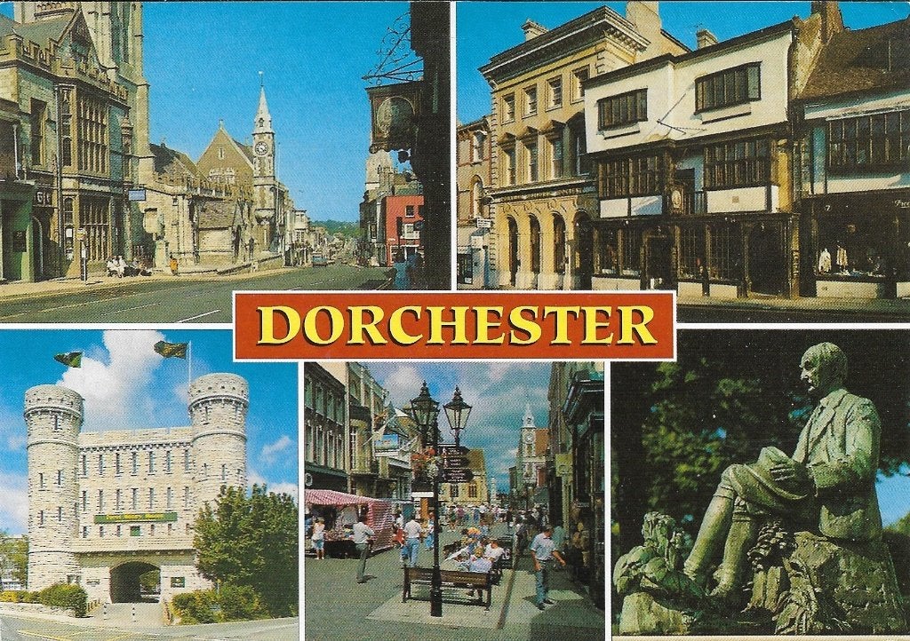 Ansichtkaart  	Dorchester (Engeland)	5-luik, Verzenden, 1980 tot heden, Gelopen, Engeland