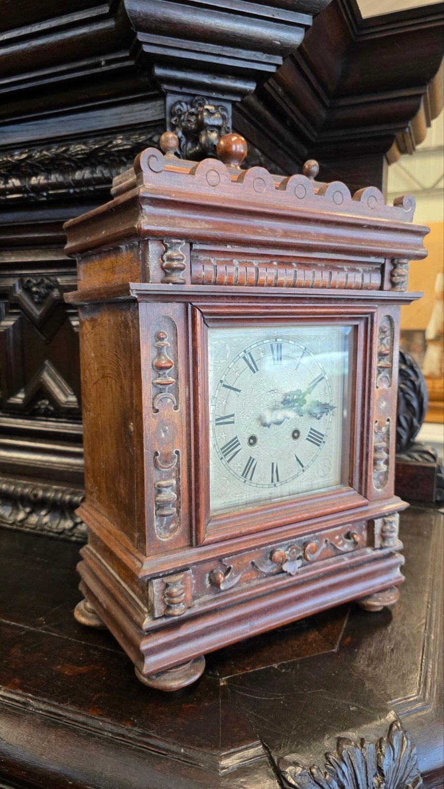 Grote antieke tafel klok, Antiek en Kunst, Ophalen