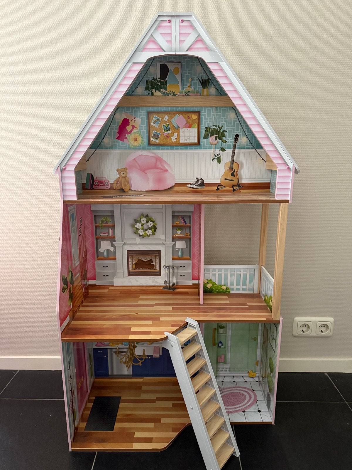 Poppenhuis Barbiehuis Kidskraft, Kinderen en Baby's, Speelgoed | Poppenhuizen, Ophalen, Gebruikt, Poppenhuis