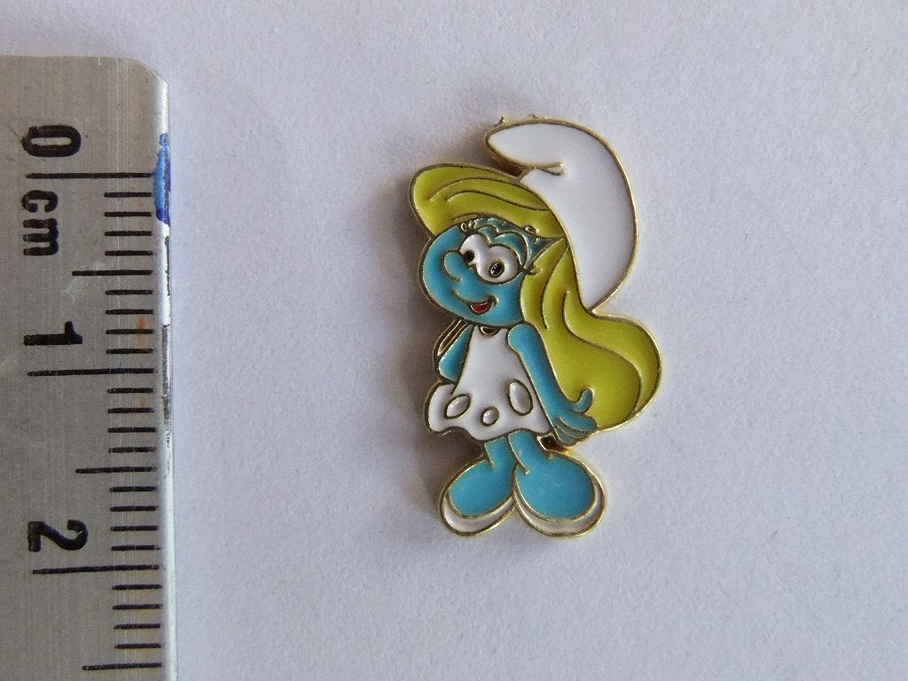 Smurfin Pin - Vintage Speldje, Verzamelen, Speldjes, Pins en Buttons, Ophalen of Verzenden, Nieuw, Figuurtje, Speldje of Pin