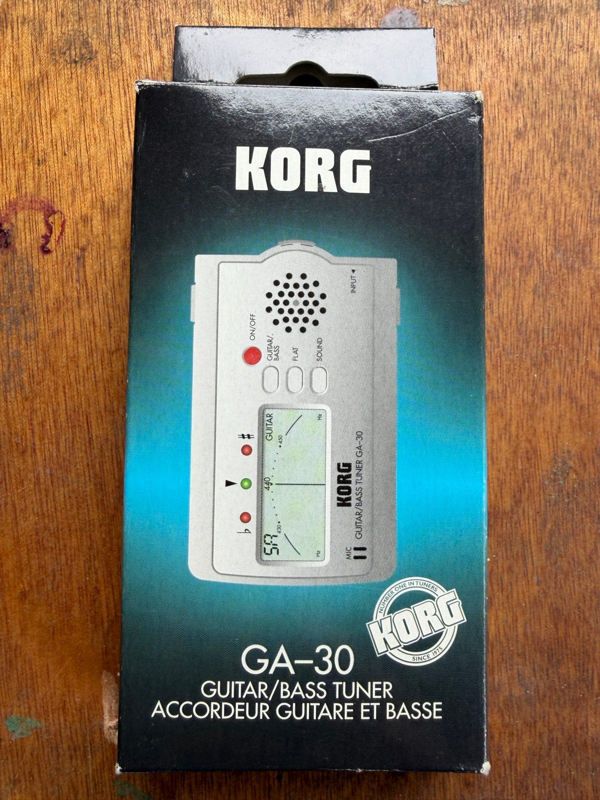 Korg GA-30 Gitaar/Bas Tuner - Nauwkeurig en Compact, Ophalen, Zo goed als nieuw, Akoestische gitaar