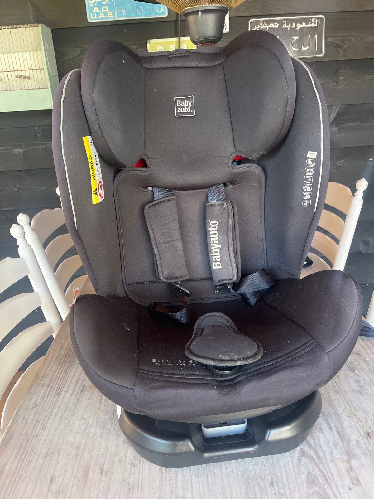 Babyauto autostoel - Zwart met isofix, 0 t/m 18 kg, Zijbescherming, Ophalen, Overige merken