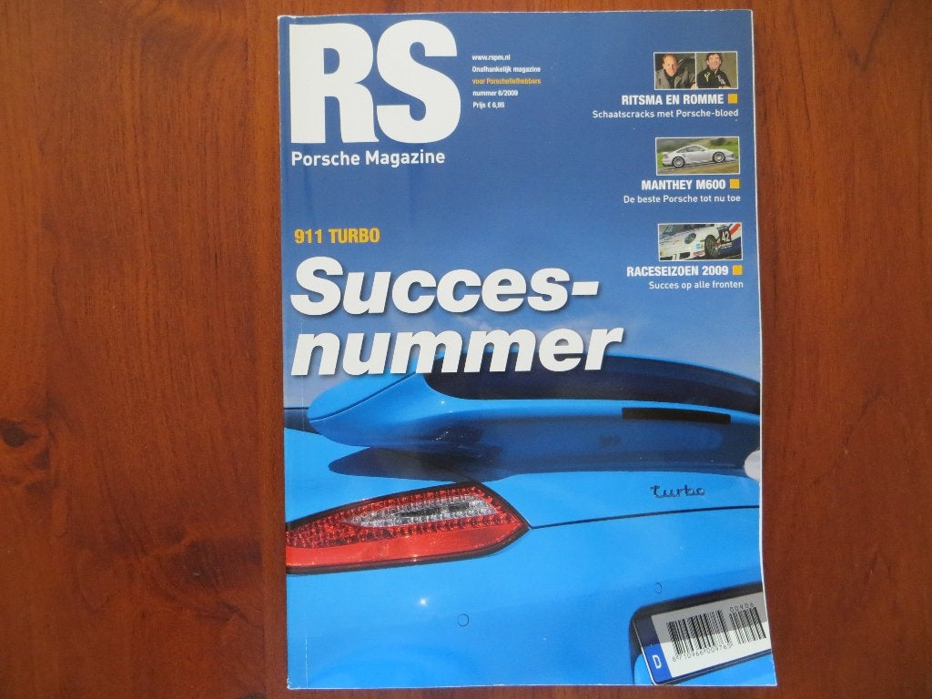 RS Porsche Magazine 6 2009 Manthey M600, 911 Turbo, 911E, Ophalen of Verzenden, Nieuw, Porsche