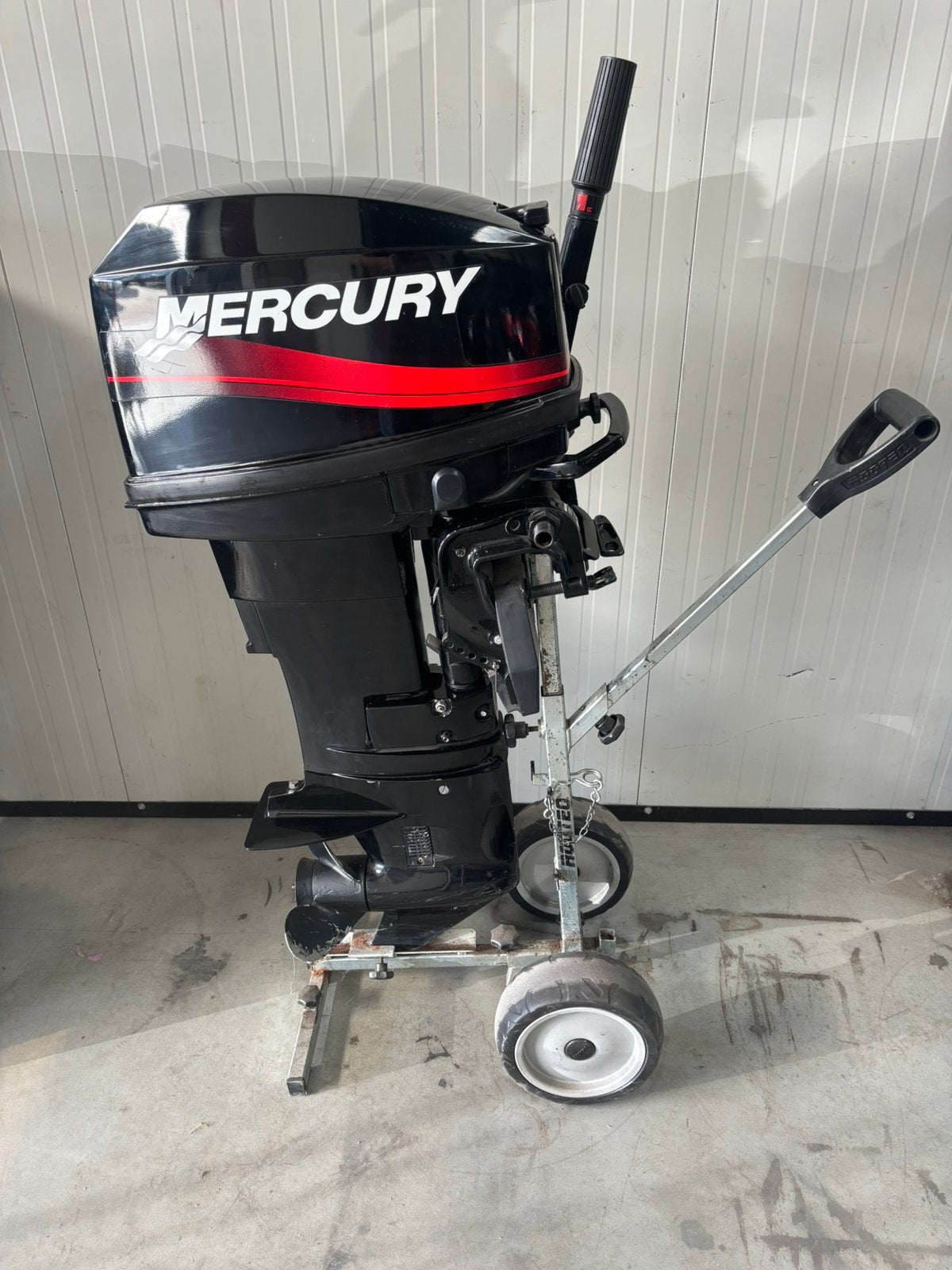 25 Pk Mercury 2 takt kortstaart motor, Watersport en Boten, Buiten- en Binnenboordmotoren, Ophalen, Zo goed als nieuw, Benzine