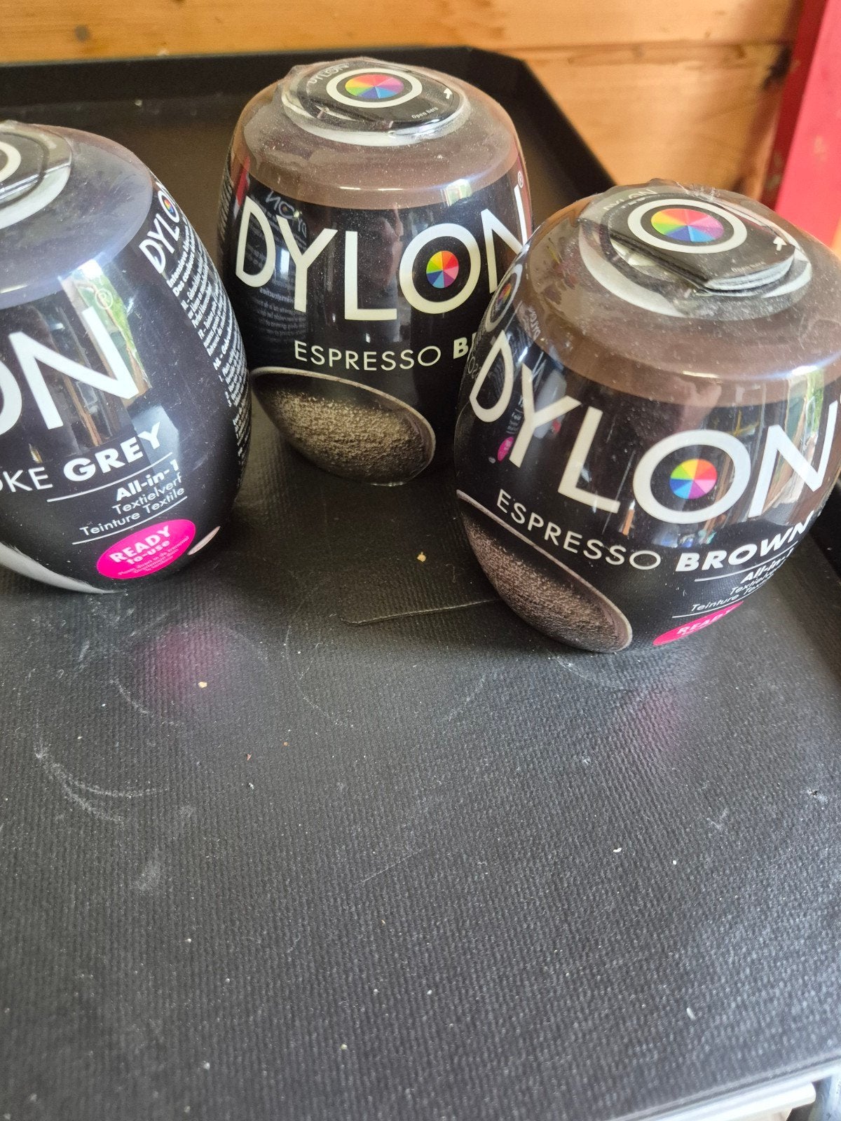 Dylon Textielverf All-in-1: Espresso Brown & Smoke Grey, Overige thema's, Textiel, Nieuw, Meerkleurig